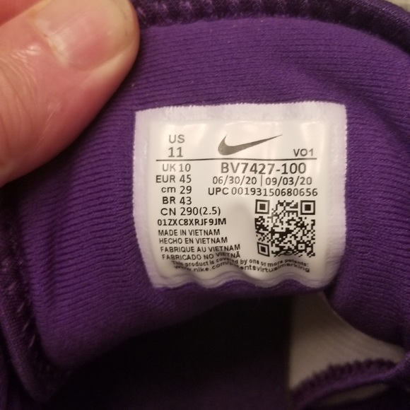 Nike LeBron Witness 4 Lakers Basketball Shoes (Size 11) - Picture 8 of 11